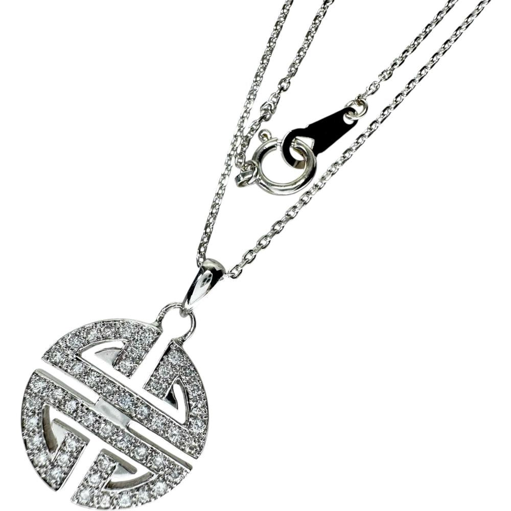 ダイヤモンド 0.25ct ネックレス K18WGホワイトゴールド 18金 4.6g 