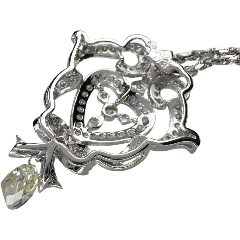 ダイヤモンド 1.13/0.75ct ネックレス K18WGホワイトゴールド 18金 12.5g 50cm レディース 【中古】【真子質店】【NN】 【TDYD】
