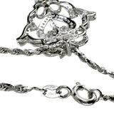 ダイヤモンド 1.13/0.75ct ネックレス K18WGホワイトゴールド 18金 12.5g 50cm レディース 【中古】【真子質店】【NN】 【TDYD】