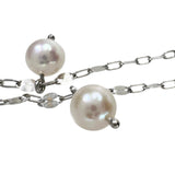 LA SOMA/ラソマ アコヤ真珠 4.5～5.0mm ネックレス K18WGホワイトゴールド 18金 3.0g 45cm レディース 【中古】【真子質店】【NN】 【MaMax】