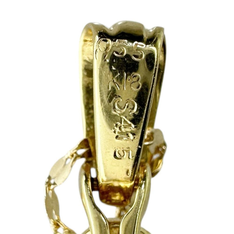 サファイア 4.15ct ダイヤモンド 0.55ct ネックレス K18ゴールド 18金 6.8g 45cm レディース 【中古】【真子質店】【NN】 【IMaTx】