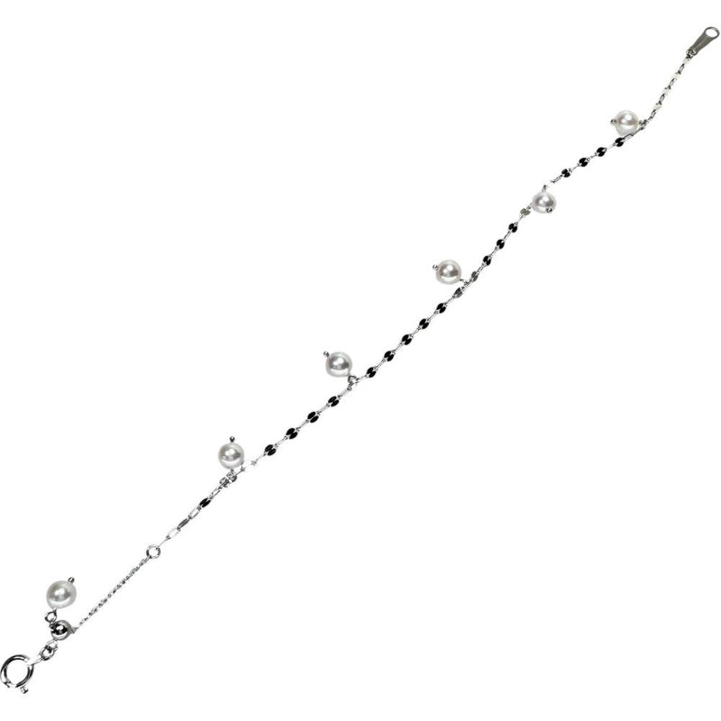 LA SOMA/ラソマ アコヤ真珠 4.5～5.0mm ブレスレット K18WGホワイトゴールド 18金 2.0g 18cm レディース 【中古】【真子質店】【NN】 【TTx】