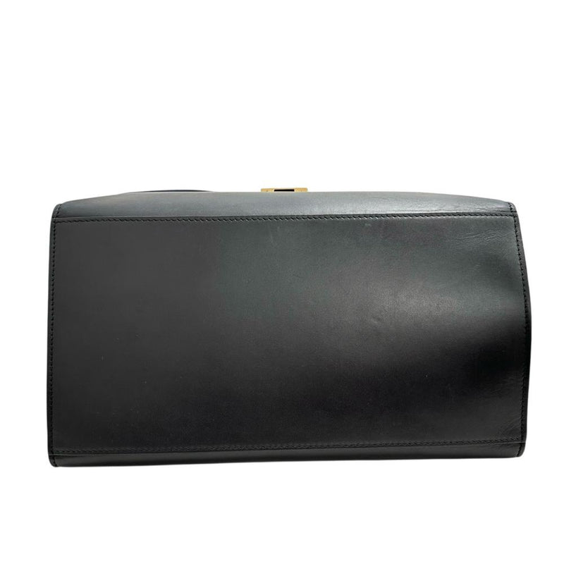 【CELINE/セリーヌ】 トラペーズ 2WAY ハンドバッグ レザー/スウェード トリコロール(ブルー/ブラック/ベージュ) レディース【中古】【真子質店】【BL】 【Dxx】