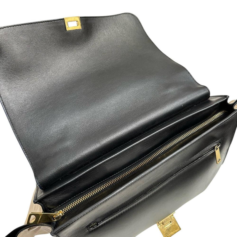 【CELINE/セリーヌ】 トラペーズ 2WAY ハンドバッグ レザー/スウェード トリコロール(ブルー/ブラック/ベージュ) レディース【中古】【真子質店】【BL】 【Dxx】