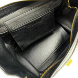 【CELINE/セリーヌ】 トラペーズ 2WAY ハンドバッグ レザー/スウェード トリコロール(ブルー/ブラック/ベージュ) レディース【中古】【真子質店】【BL】 【Dxx】