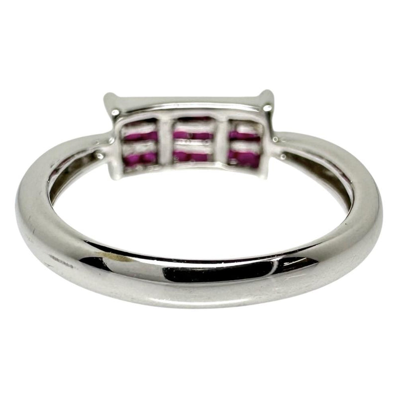 12号 ルビー(ミステリーセッティング) 0.40ct リング・指輪 K18WGホワイトゴールド 18金 3.4g レディース 【中古】【真子質店】【NN】 【DSMo】