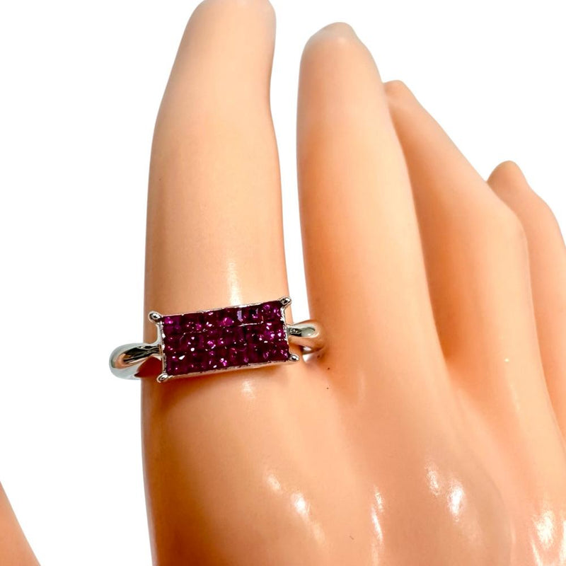 12号 ルビー(ミステリーセッティング) 0.40ct リング・指輪 K18WGホワイトゴールド 18金 3.4g レディース 【中古】【真子質店】【NN】 【DSMo】