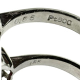 9号 スタールビー 1.55ct ダイヤモンド 計0.55ct リング・指輪 Pt900プラチナ 13720 5.4g レディース 【中古】【真子質店】【NN】 【DDx】