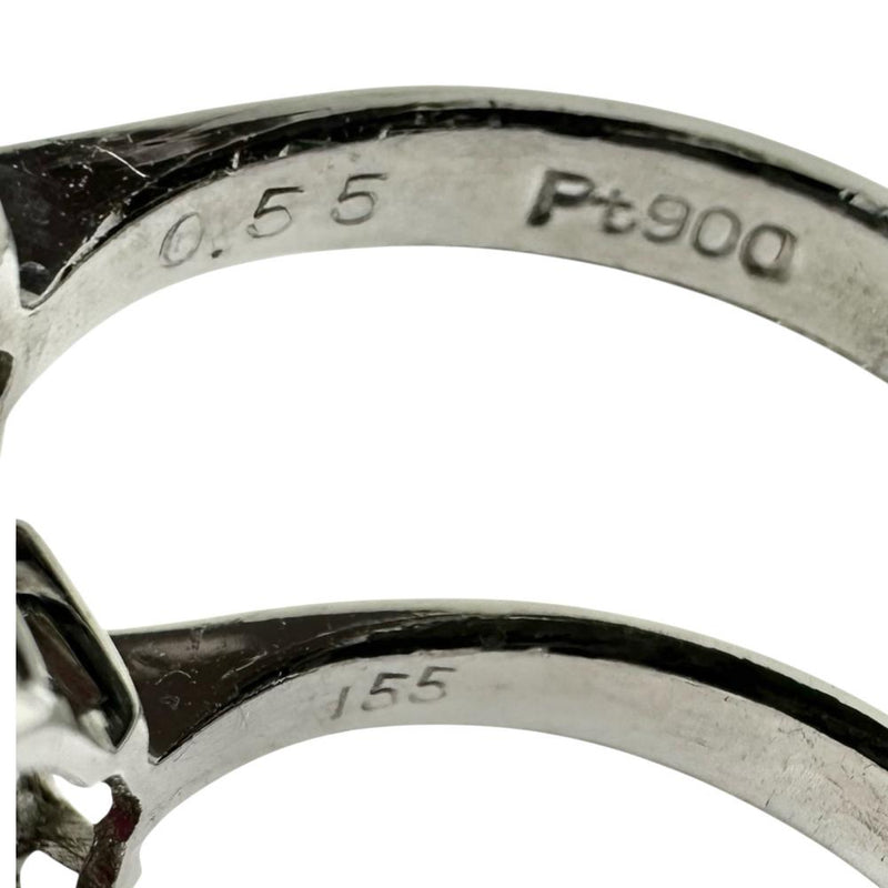 9号 スタールビー 1.55ct ダイヤモンド 計0.55ct リング・指輪 Pt900プラチナ 13720 5.4g レディース 【中古】【真子質店】【NN】 【DDx】
