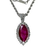 ルビー 1.17ct ダイヤモンド 0.50ct ネックレス K18WGホワイトゴールド 18金/Pt900プラチナ 3.9g 41cm レディース
【中古】【真子質店】【NN】




【SYMi】