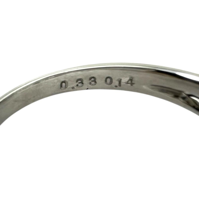 11号 モザンビーク産非加熱ルビー 0.33ct ダイヤモンド 0.14ct リング・指輪 Pt900プラチナ 3.4g レディース 【中古】【真子質店】【NN】 【DIMi】