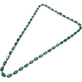 エメラルド 21.55ct ダイヤモンド 0.83ct ネックレス K18WGホワイトゴールド 18金 17.9g 41cm レディース 【中古】【真子質店】【NN】 【TMaYMo】