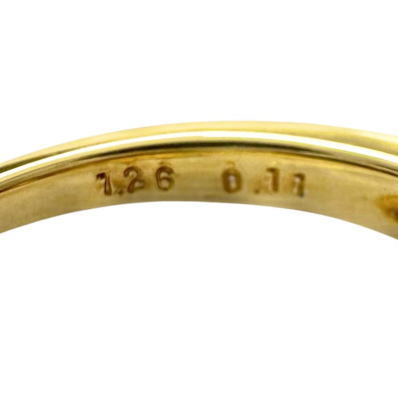 13号 赤珊瑚 1.26ct ダイヤモンド 0.11ct リング・指輪 K18ゴールド 18金 3.4g レディース 【中古】【真子質店】【NN】 【DYT】