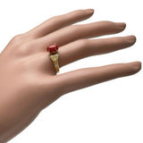 13号 赤珊瑚 1.26ct ダイヤモンド 0.11ct リング・指輪 K18ゴールド 18金 3.4g レディース 【中古】【真子質店】【NN】 【DYT】