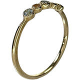 11号 ブルーダイヤモンド 0.03ct リング・指輪 K18ゴールド 18金 1.2g レディース 【中古】【真子質店】【NN】 【IYMo】