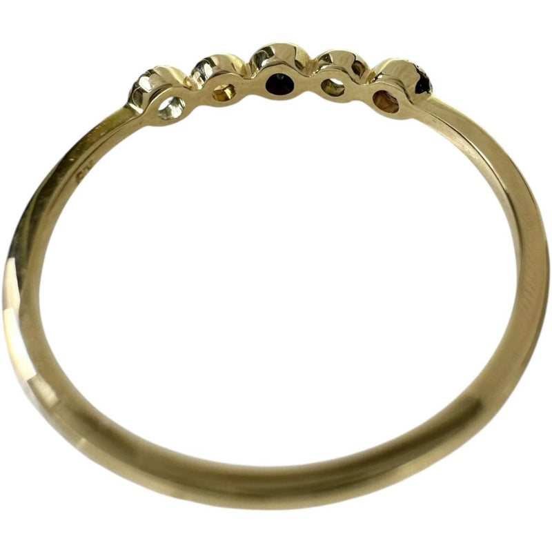 11号 ブルーダイヤモンド 0.03ct リング・指輪 K18ゴールド 18金 1.2g レディース 【中古】【真子質店】【NN】 【IYMo】