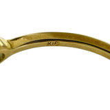 11号 ブルーダイヤモンド 0.03ct リング・指輪 K18ゴールド 18金 1.2g レディース 【中古】【真子質店】【NN】 【IYMo】