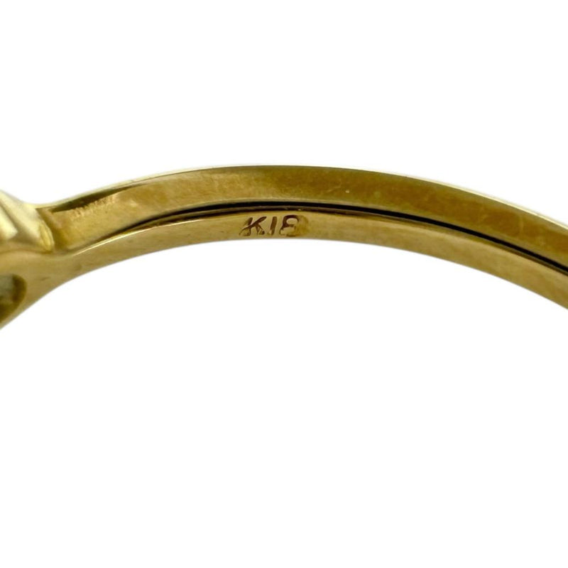11号 ブルーダイヤモンド 0.03ct リング・指輪 K18ゴールド 18金 1.2g レディース 【中古】【真子質店】【NN】 【IYMo】