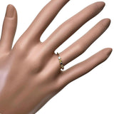 11号 ブルーダイヤモンド 0.03ct リング・指輪 K18ゴールド 18金 1.2g レディース 【中古】【真子質店】【NN】 【IYMo】