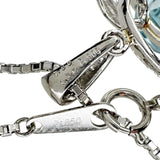 アクアマリン 7.85ct ダイヤモンド 計0.30ct ネックレス Pt900プラチナ/Pt850プラチナ 15.7g 46cm レディース 【中古】【真子質店】【NN】 【IIxx】