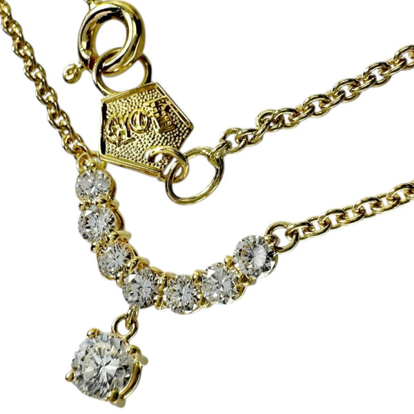 【HOSHInoSUNA/星の砂】 ダイヤモンド（メイン） 0.19ct ダイヤモンド（U字部分） 0.35ct ネックレス K18ゴールド 18金 4.4g 40cm レディース
【中古】【真子質店】【NN】




【KIMo】