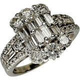 12号 ダイヤモンド 1.00ct リング・指輪 Pt900プラチナ 13720 5.6g レディース 【中古】【真子質店】【NN】 【MoMaS】