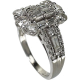 12号 ダイヤモンド 1.00ct リング・指輪 Pt900プラチナ 13720 5.6g レディース 【中古】【真子質店】【NN】 【MoMaS】