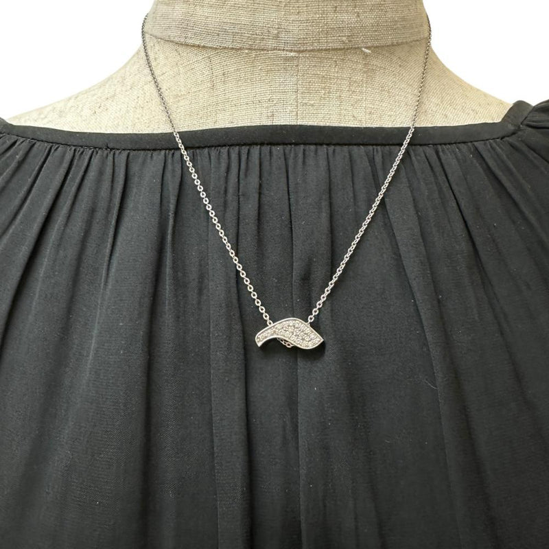3WAY ピアス ペンダント ネックレス 兼用 ダイヤモンド 0.35/0.35ct ピアス K18WGホワイトゴールド 18金 4.2g レディース 【中古】【真子質店】【NN】 【KTY】