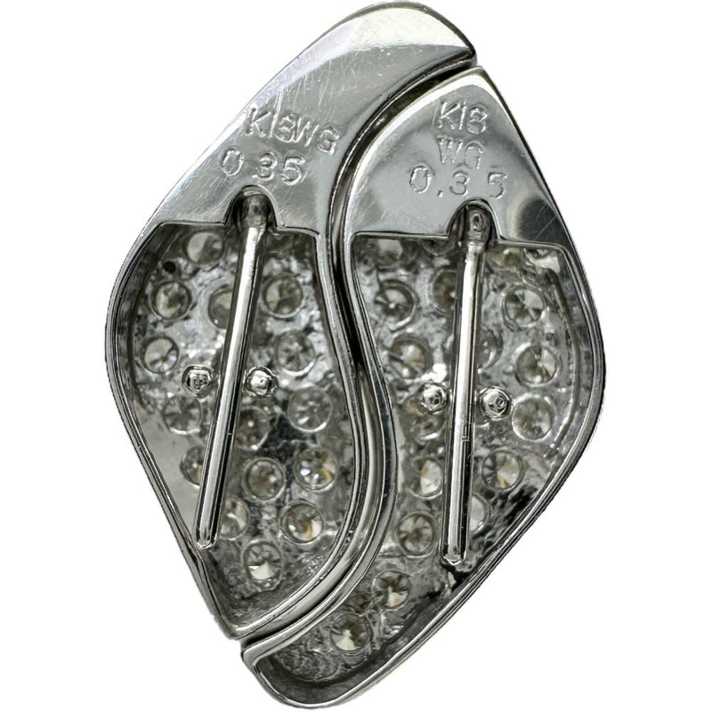 3WAY ピアス ペンダント ネックレス 兼用 ダイヤモンド 0.35/0.35ct ピアス K18WGホワイトゴールド 18金 4.2g レディース 【中古】【真子質店】【NN】 【KTY】