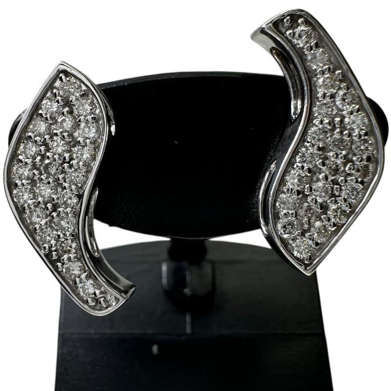 3WAY ピアス ペンダント ネックレス 兼用 ダイヤモンド 0.35/0.35ct ピアス K18WGホワイトゴールド 18金 4.2g レディース 【中古】【真子質店】【NN】 【KTY】