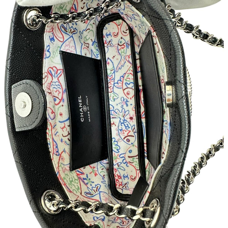 【CHANEL/シャネル】 マトラッセ チェーンウォレット AP4417 Sシール有 クラッチバッグ ランダム番（2021年以降） レザー/キャビアスキン ブラック/キャビアスキン レディース【中古】【真子質店】【BL】 【MaDYMo】