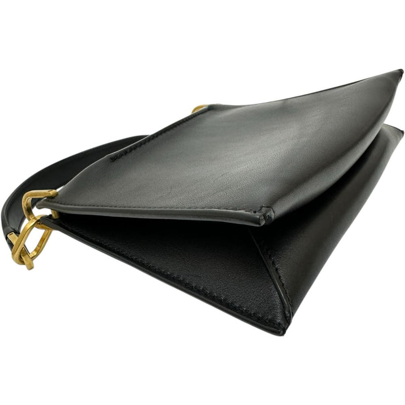 【TOD’S/トッズ】 2WAY チェーンショルダー ショルダーバッグ レザー ブラック/ゴールド金具 レディース【中古】【真子質店】【BL】 【MoMax】
