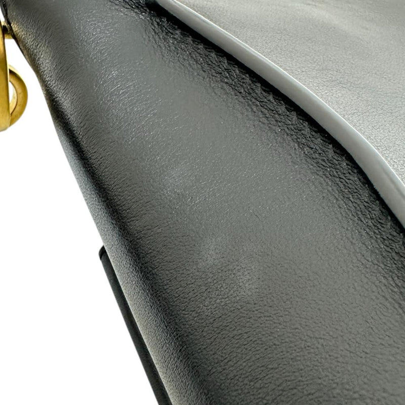 【TOD’S/トッズ】 2WAY チェーンショルダー ショルダーバッグ レザー ブラック/ゴールド金具 レディース【中古】【真子質店】【BL】 【MoMax】