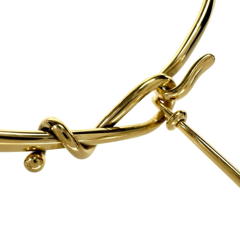 【Georg Jensen/ジョージジェンセン】 バングル パール/真珠 ブレスレット トールン K18ゴールド 18金 14.5g 16cm 902 レディース 【中古】【真子質店】【BL】 【IMiMiI】