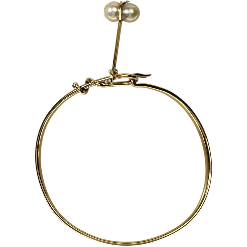 【Georg Jensen/ジョージジェンセン】 バングル パール/真珠 ブレスレット トールン K18ゴールド 18金 14.5g 16cm 902 レディース 【中古】【真子質店】【BL】 【IMiMiI】