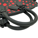 【LOUIS VUITTON/ルイ・ヴィトン】 ロックイット M21676 LV×YK（草間彌生） 2WAYショルダーバッグ トートバッグ レザー ブラックレザー/レッド/ブラック金具 レディース【中古】【真子質店】【BL】 【MaDDMa】