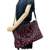 【LOUIS VUITTON/ルイ・ヴィトン】 ロックイット M21676 LV×YK（草間彌生） 2WAYショルダーバッグ トートバッグ レザー ブラックレザー/レッド/ブラック金具 レディース【中古】【真子質店】【BL】 【MaDDMa】