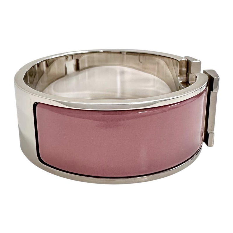 【HERMES/エルメス】 バングル クリッククラックGM メタル 67.2g ピンク/シルバー レディース 【中古】【真子質店】【GD】 【MaSY】