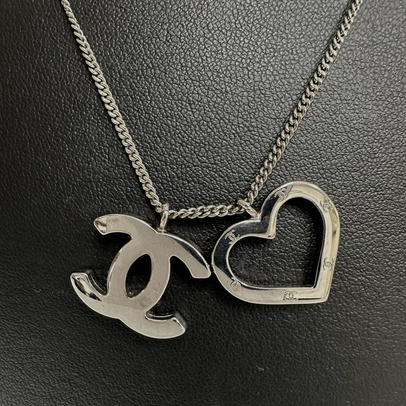 【CHANEL/シャネル】 ココマーク ハート ネックレス メタル 9.7g 42cm 04P レディース 【中古】【真子質店】【GD】 【MaKx】