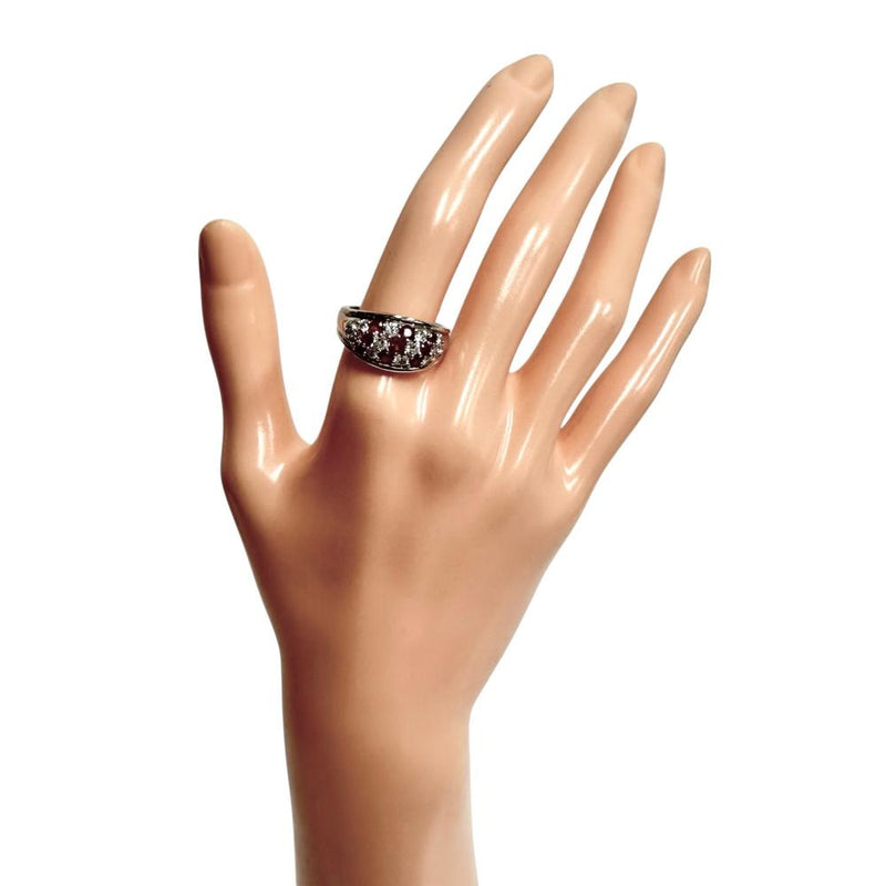 14.5号 ルビー 計0.76ct ダイヤモンド 計0.65ct リング・指輪 Pt900プラチナ 9.3g レディース 【中古】【真子質店】【NN】 【KST】