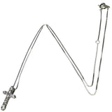 クロスモチーフ ダイヤモンド 0.50ct ネックレス Pt850プラチナ/Pt900プラチナ 3.3g 40cm レディース 【中古】【真子質店】【NN】 【MaMax】