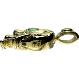 象/ゾウモチーフ エメラルド 0.22/0.09ct サファイア ダイヤモンド 0.04ct ペンダントトップ K18ゴールド 18金 6.2g レディース 【中古】【真子質店】【NN】 【MiID】