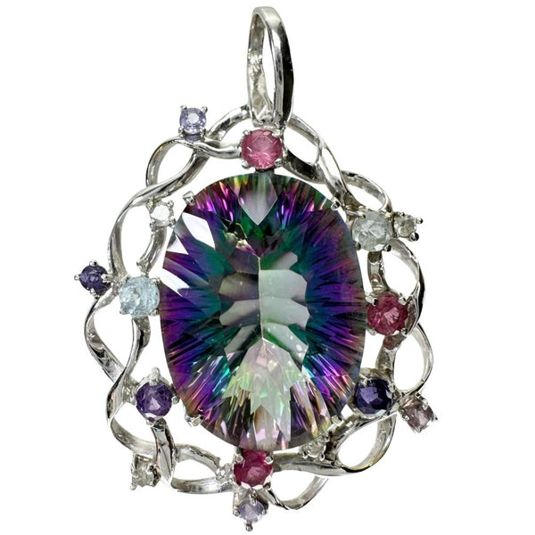 ミスティッククオーツ 22.94ct サファイヤ 0.65ct ダイヤモンド 0.12ct ペンダントトップ K18WGホワイトゴールド 18金 10.0g レディース
【中古】【真子質店】【NN】




【YYx】