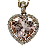 モルガナイト 3.22ct ダイヤモンド 計0.31ct ネックレス K18ゴールド 18金 5.0g 45.5cm レディース 【中古】【真子質店】【NN】 【KKMo】