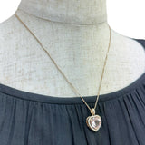 モルガナイト 3.22ct ダイヤモンド 計0.31ct ネックレス K18ゴールド 18金 5.0g 45.5cm レディース 【中古】【真子質店】【NN】 【KKMo】