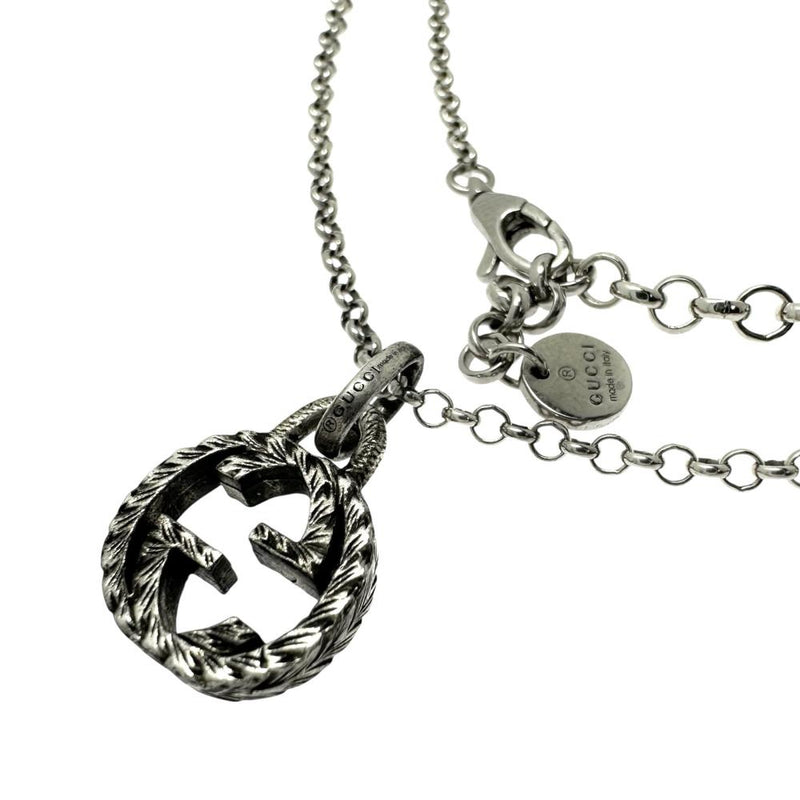 【GUCCI/グッチ】 ネックレス インターロッキングG シルバー925 7.4g 50cm シルバー ユニセックス 【中古】【真子質店】【GD】 【IMox】