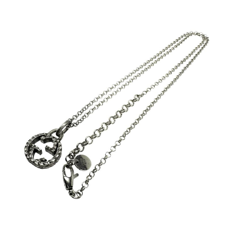 【GUCCI/グッチ】 ネックレス インターロッキングG シルバー925 7.4g 50cm シルバー ユニセックス 【中古】【真子質店】【GD】 【IMox】