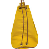 【HERMES/エルメス】 ポロションミミルPM 巾着バッグ ショルダーバッグ コットンキャンバス/レザー イエロー/ブラウンレザーストラップ レディース【中古】【真子質店】【BL】 【IMix】