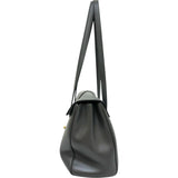 【CELINE/セリーヌ】 セーズ ソフト16 ミディアム 195543 ショルダーバッグ レザー グレーレザー/ゴールド金具 レディース【中古】【真子質店】【BL】 【IMixx】