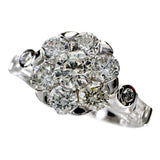 9号 ダイヤモンド 0.84ct リング・指輪 K18WGホワイトゴールド 18金 3.2g レディース 【中古】【真子質店】【NN】 【MoMiMa】
